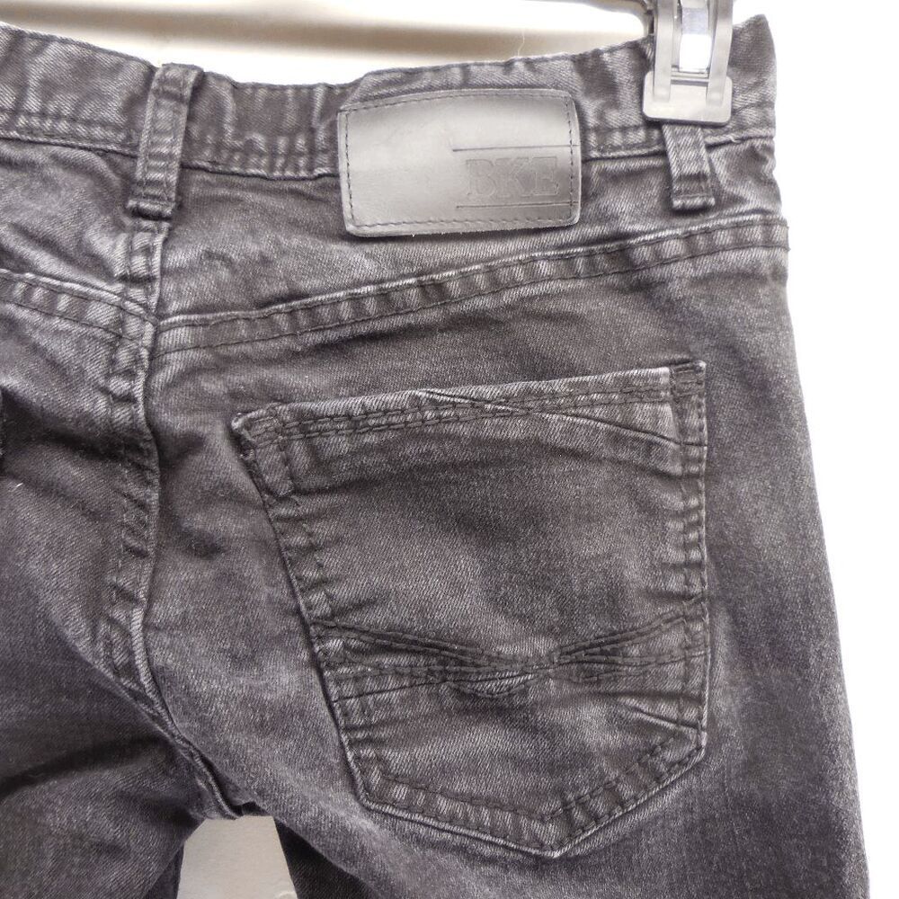 Buckle BKE Aiden Jeans Bootleg‎ Mens Size 27S  Black 28Wx26L Stretch Denim Faded